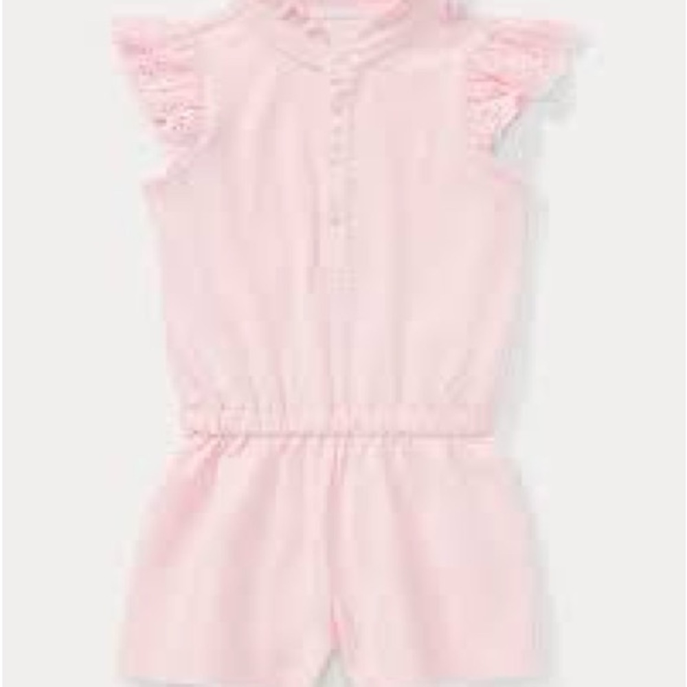 Pink Ruffled Kids Romper